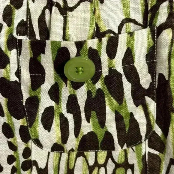 Vintage Bob Mackie Linen Studio Jacket in fabulous Print Size  12 - Picture 7 of 10